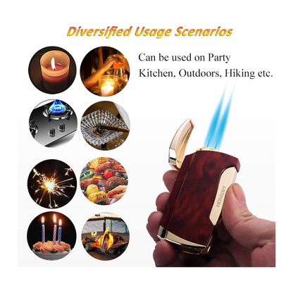 Honest Torch Lighter Double Jet Flame Cigar Lighter