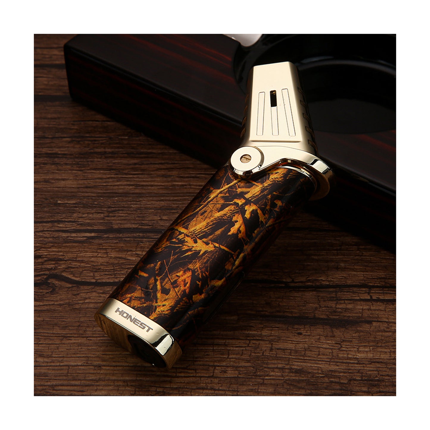 Honest New Windproof Refillable Torch Lighter, Durable Triple Flame Jet Lighter for Moxibustion & Outdoor Use, Wholesale