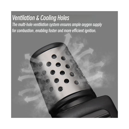 2026 Honest New Original Metal Windproof Refillable Torch Lighter Durable Ignition Tool for Moxa Incense and Outdoor Use