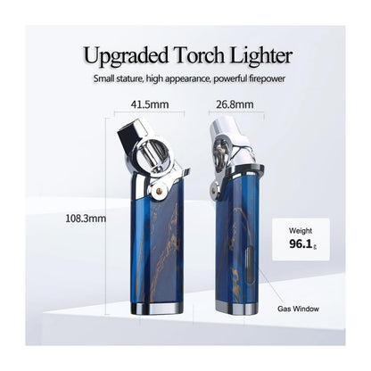 Honest Single Jet Flame Butane Lighters Refillable Torch Lighters Adjustable Gas Lighter Windproof Lighters Gift for Men BBQ Grill Camping
