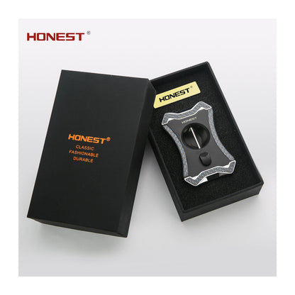 Honest Cigar Gift Set - Includes Cigar, Guillotine Cigar Cutter V- Cigar Cutter - Perfect Combo of Cigar Accessories for Men - Gift Ideas for Groomsmen, Husbands, Fathers