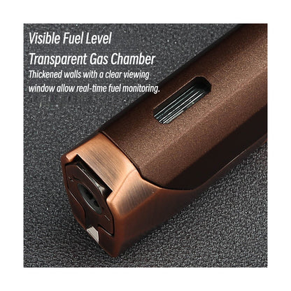 Honest New Refillable Windproof Double Jet Torch Lighter Metal Durable Flame Ignition Gift Design for Outdoor and Incense Use