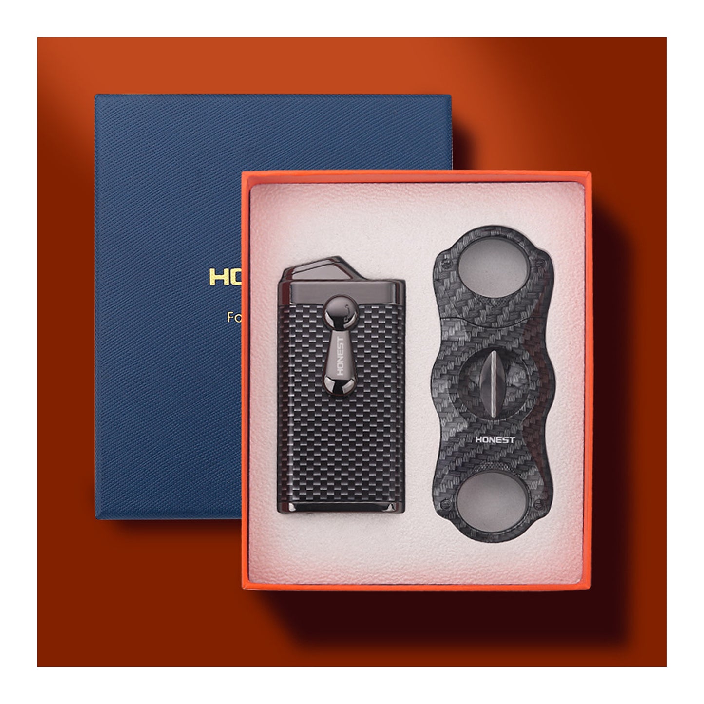 Honest Brand V-Cut Precision Stainless Steel Scissors with Punch & Portable Multi-Tool Set