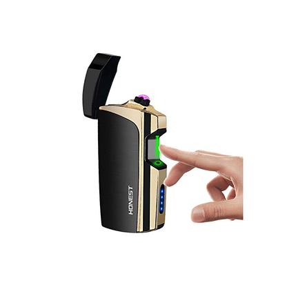 Windproof Arc Lighter – Rechargeable USB Plasma Lighter with LED Power Display for Cigarettes