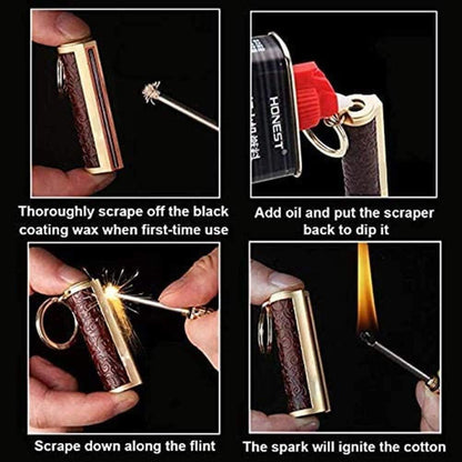 Honest Dragon’s Breath Immortal Lighter, Permanent Match Metal, Lighter Keychain with Gift Box, Reusable Survival Fire Starter Lighter, Best Gift Ideas