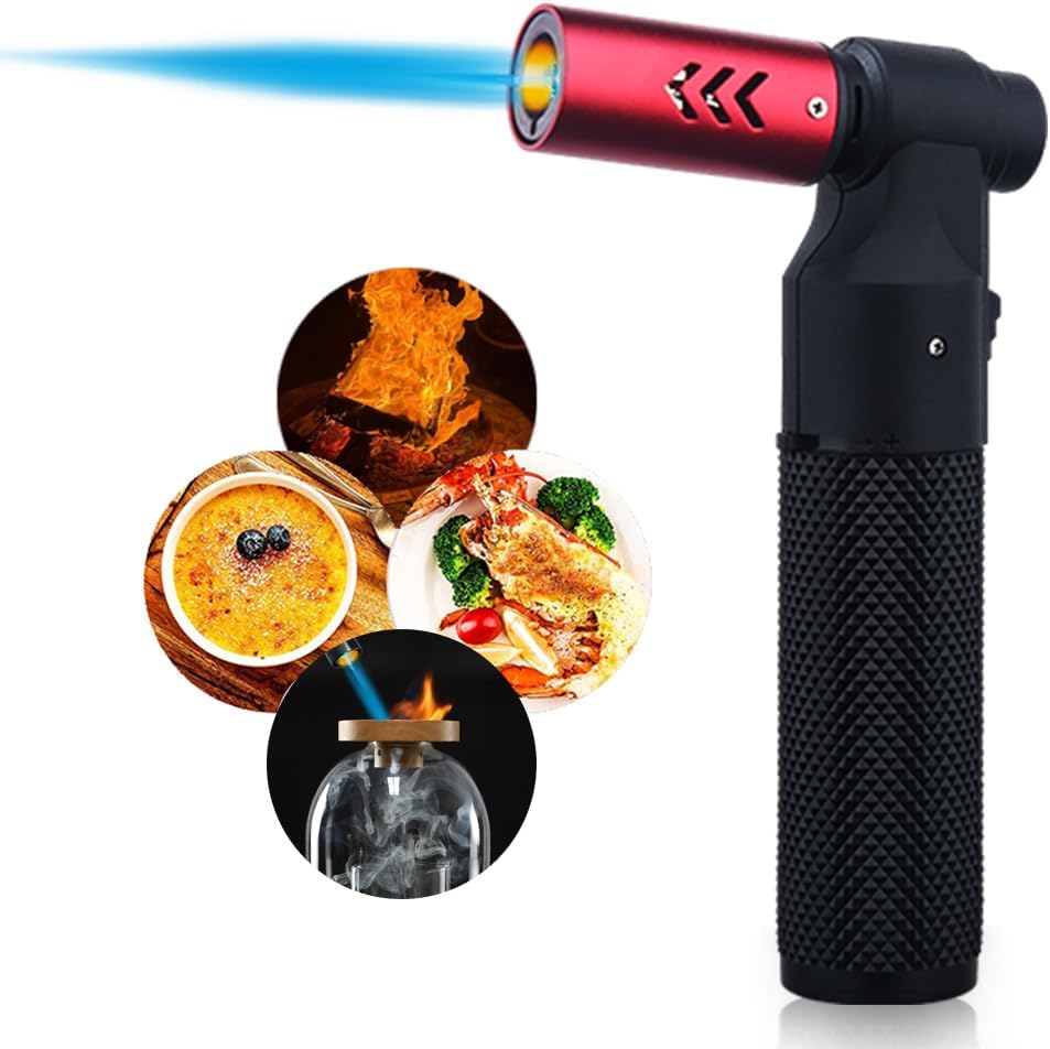 HONEST Adjustable Butane Blow Torch – Sleek Cooking Torch Lighter for Camping, Home Use, Welding, and Culinary Applications