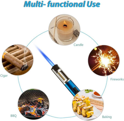 Honest Torch Lighters Butane Lighters Refillable Single Jet Flame for Candle Grill BBQ Camping