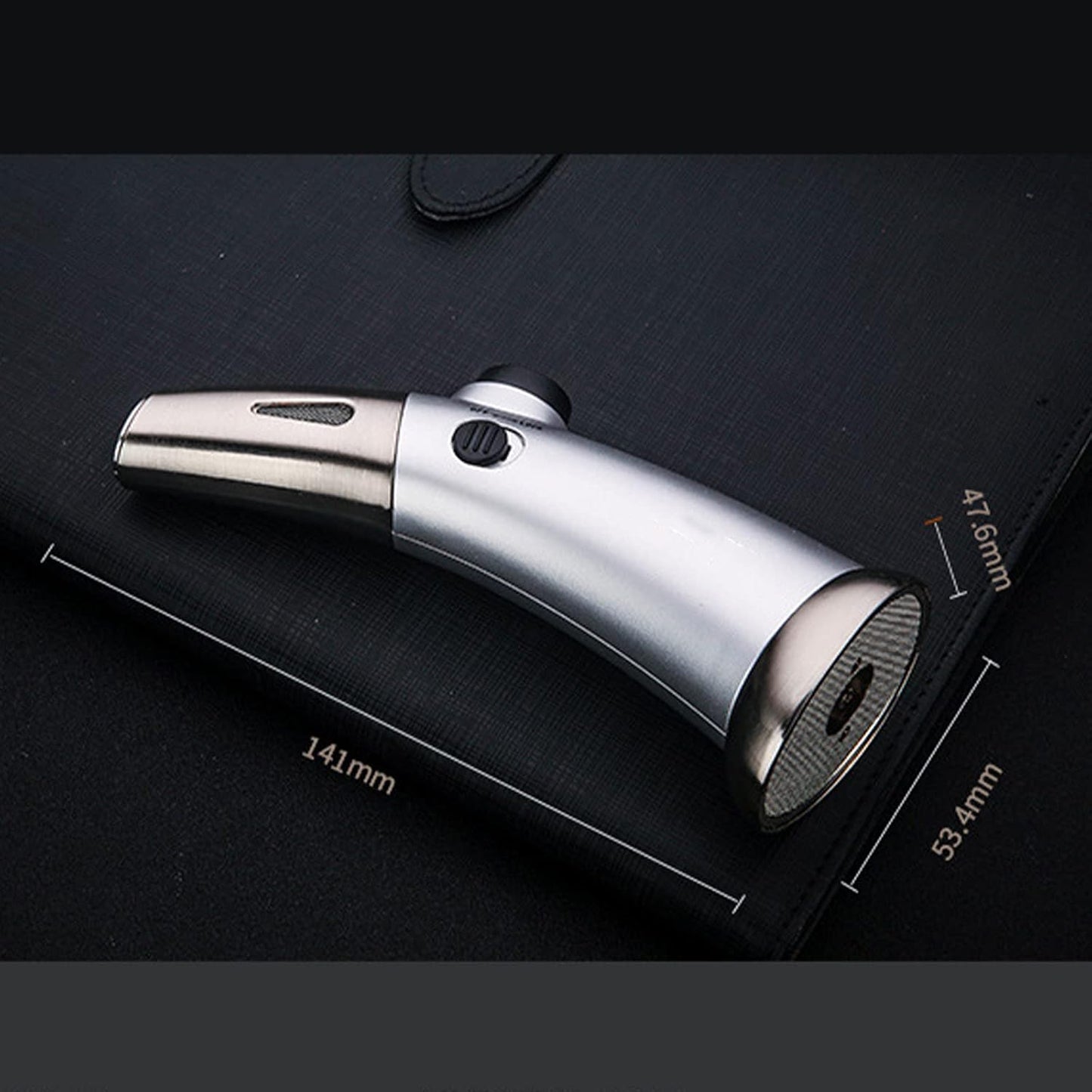 Honest Portable Spray Gun Adjustable Flame Size in One Hand Butane Torch Refillable Cigar Straight Into the Fixed Flame Lighter Continuous Flame Lock