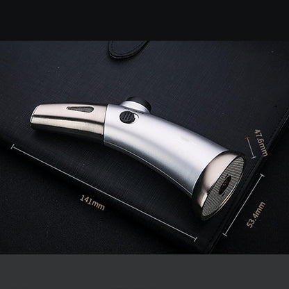 Honest Portable Spray Gun Adjustable Flame Size in One Hand Butane Torch Refillable Cigar Straight Into the Fixed Flame Lighter Continuous Flame Lock