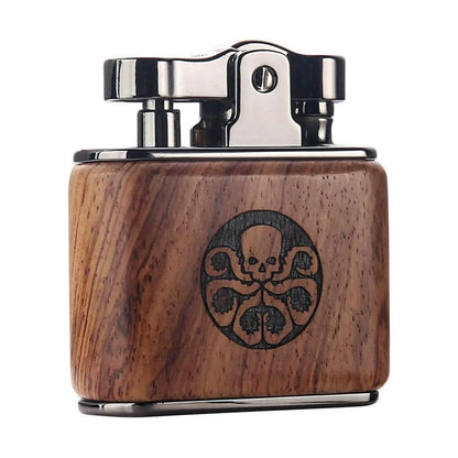 Honest Windproof Vintage Antique Trench Lighter, Old-Fashioned Refillable Metal Kerosene Lighters, Rocker Arm Petrol Oil Ignition and Adjustable Soft Flame Best Gift for to Father Husband
