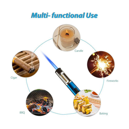 Honest Torch Lighters Butane Lighters Refillable Single Jet Flame for Candle Grill BBQ Camping