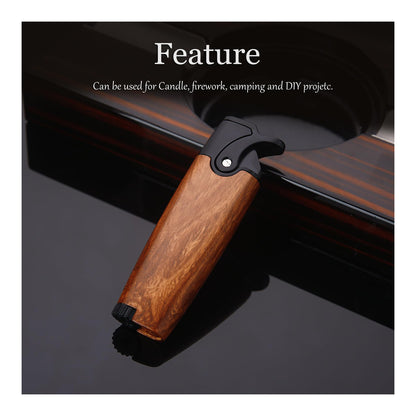 HONEST Butane Torch Pocket Lighter - Adjustable Refillable Gas Lighter for Candles, Kitchen, Fireplace, and Fireworks (Butane Not Included)