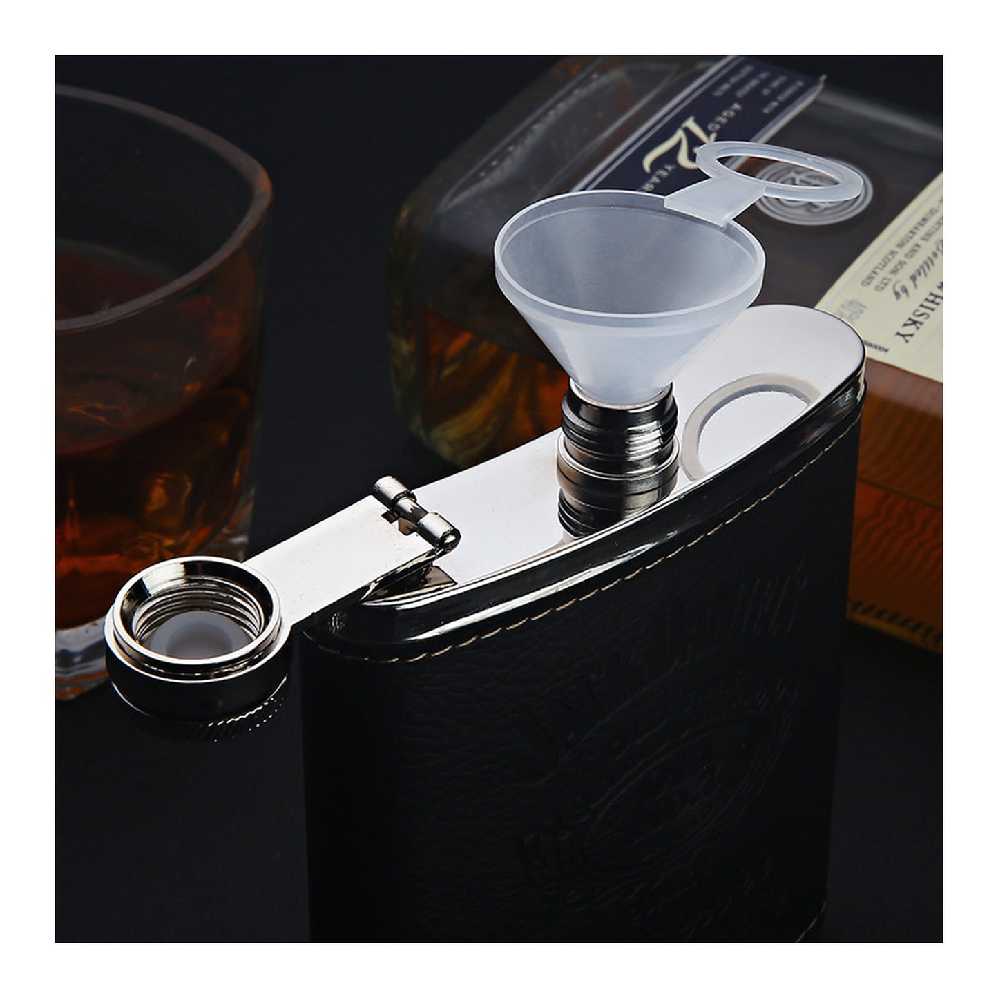 Honest Genuine 304 Stainless Steel Mini Hip Flask 7oz Portable Business Men’s Outdoor Pocket Liquor Flask