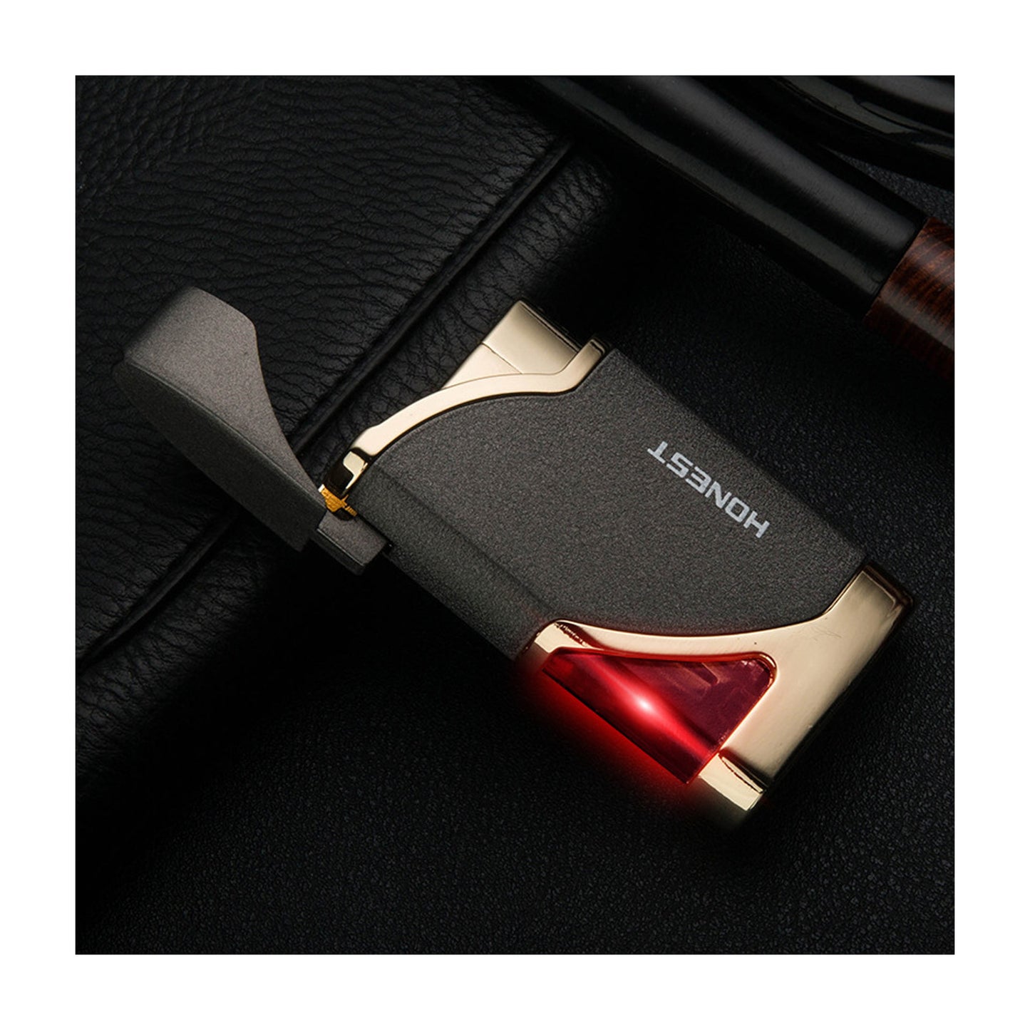 Honest Ultra-Slim Refillable Windproof Lighter with LED Light, Mini Creative Jet Lighter, Best-Selling Wholesale