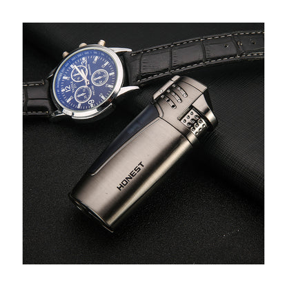 Honest Torch Windproof Lighters Adjustable Lighters Cigarros Refillable Easy to Use Lighter Portable Lighter Camping BBQ Kitchen