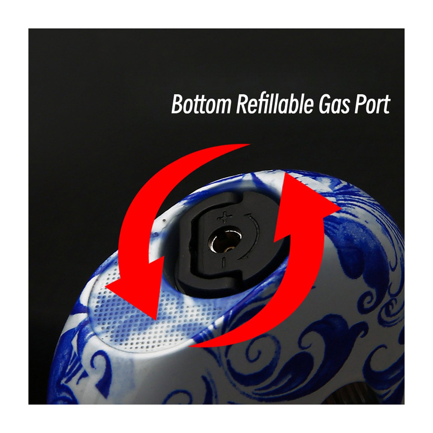 Honest Windproof Refillable Butane Jet Flame Metal Lighter Blue Flame Luxury Stylish Gift for Men