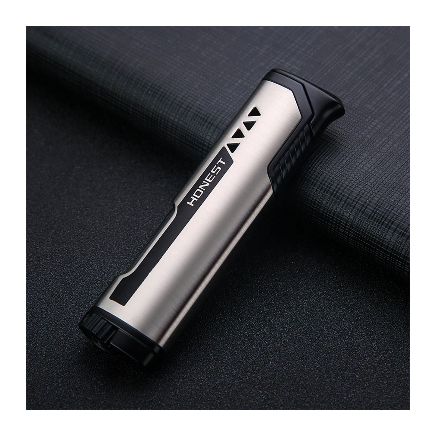 Honest Windproof Jet Flame Lighter Creative Gift Outdoor Mini Portable Refillable Gas Lighter Smoking Accessory