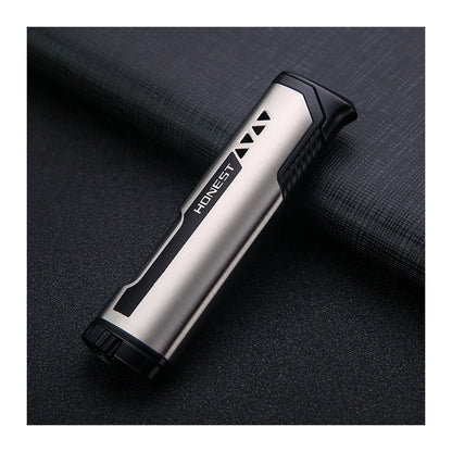 Honest Windproof Jet Flame Lighter Creative Gift Outdoor Mini Portable Refillable Gas Lighter Smoking Accessory