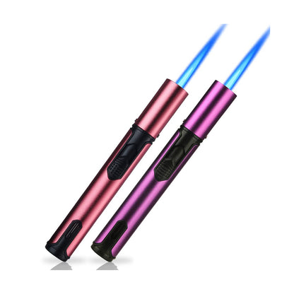 Refillable Butane Torch Lighter – Single Jet Flame Perfect for Candles, Grills, BBQ, and Camping