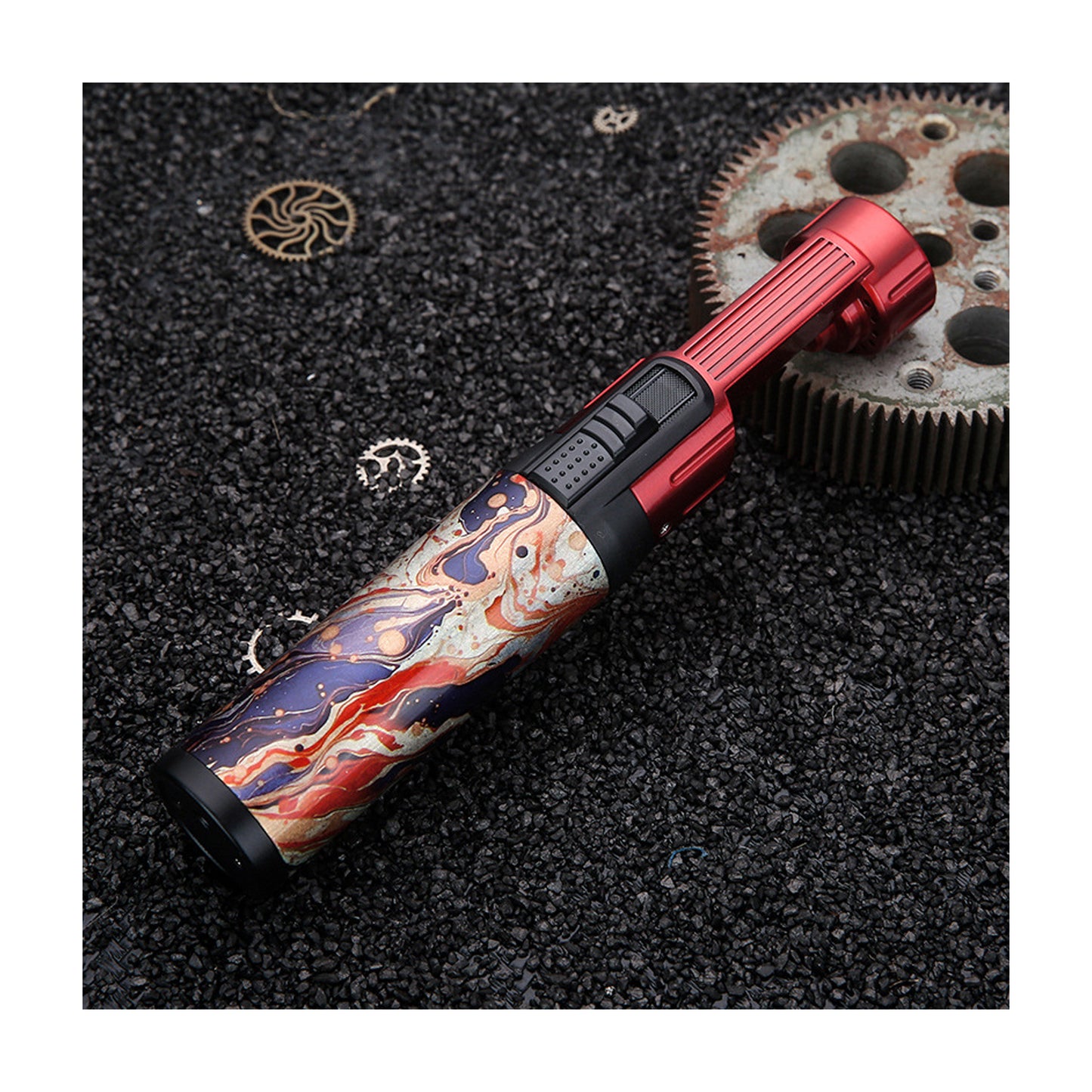 Honest Metal Windproof Blue Flame Torch Lighter Refillable Butane High Heat Outdoor Igniter
