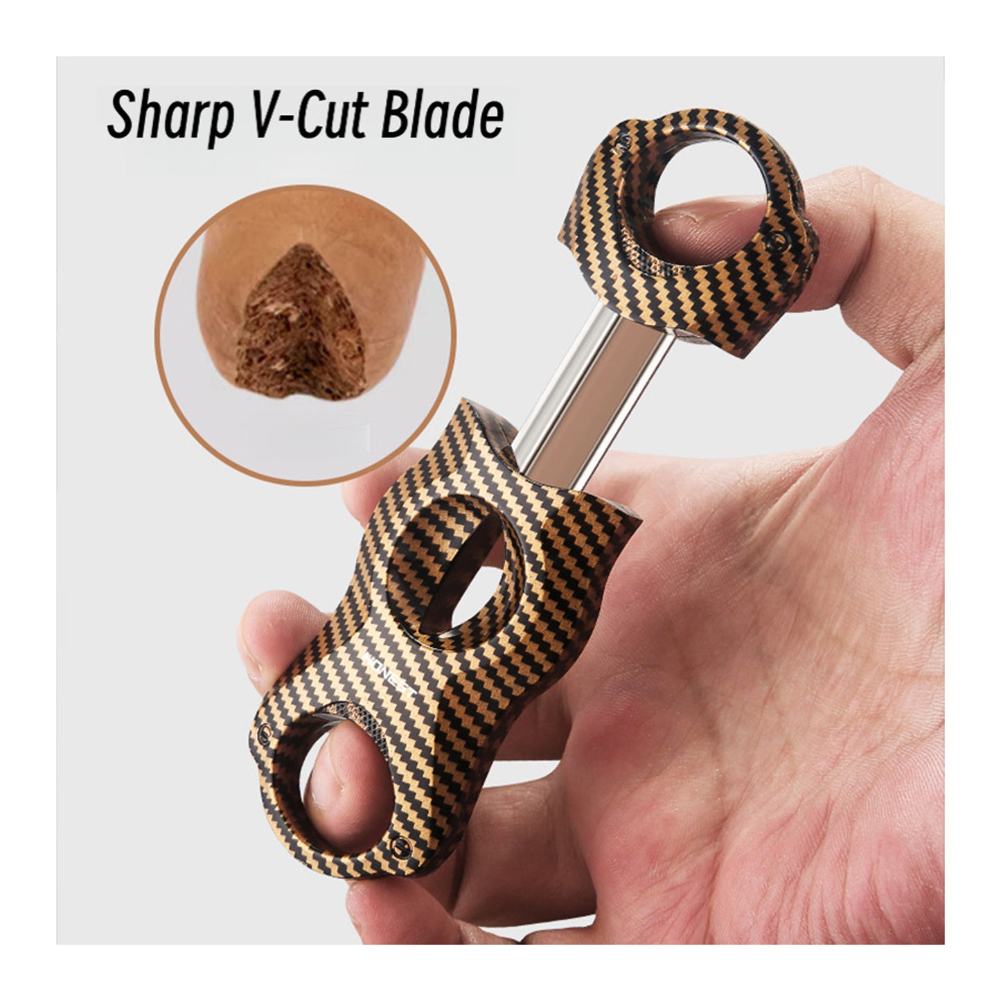 Honest Portable Stainless Steel Lighter Tool Set with Precision Cutting Accessory for Men