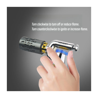Honest Windproof Metal Torch Lighter Refillable Butane High Heat Igniter for Outdoor Baking Dental Jewelry and Soldering