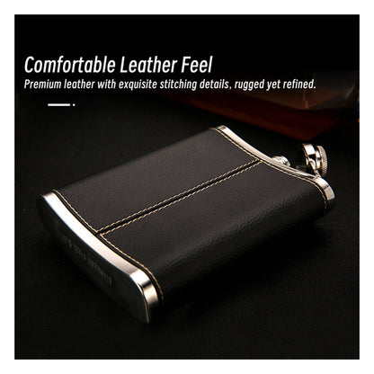 Honest Genuine 304 Stainless Steel Hip Flask Portable Outdoor 8oz Liquor Flask Russian Style Premium Quality