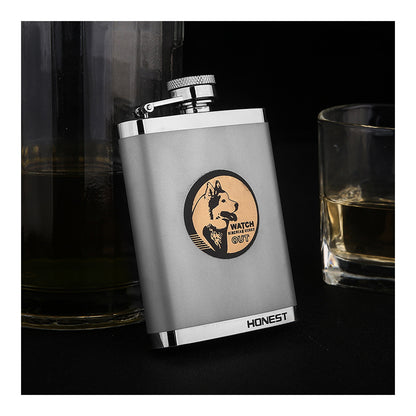 Honest 304 Stainless Steel 4oz 100ml Mini Hip Flask Portable Outdoor Pocket Liquor Flask Gift for Men and Women