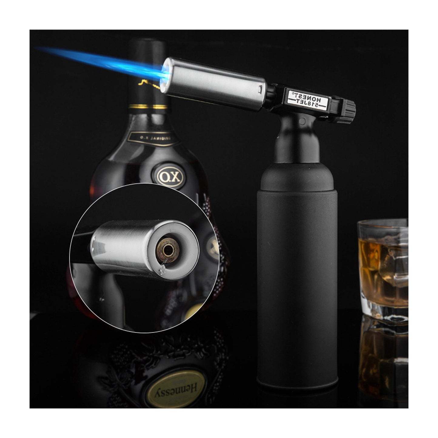 Honest Large Jet Torch Lighter Powerful Windproof Metal Outdoor Camping Welding Tool