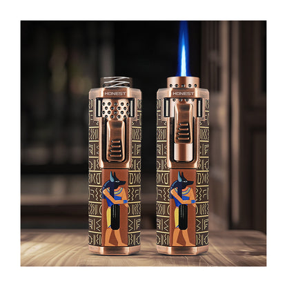 Honest Vintage Refillable Butane Jet Flame Metal Lighter Luxury Creative Personalized Gift for Boyfriend