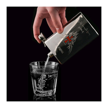 Honest 304 Stainless Steel Hip Flask 5 oz Portable Metal Liquor Flask for Men Outdoor Travel