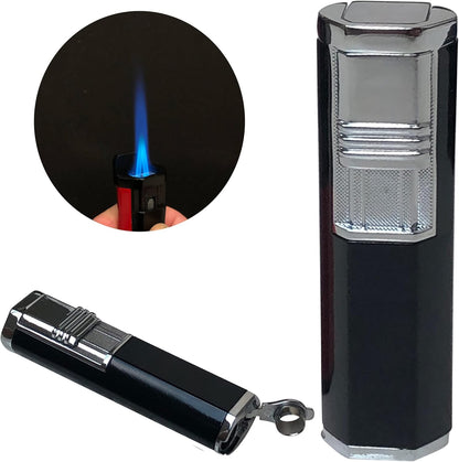 Honest Dual Angled Torch Lighter with Fold-Out Punch Cutter