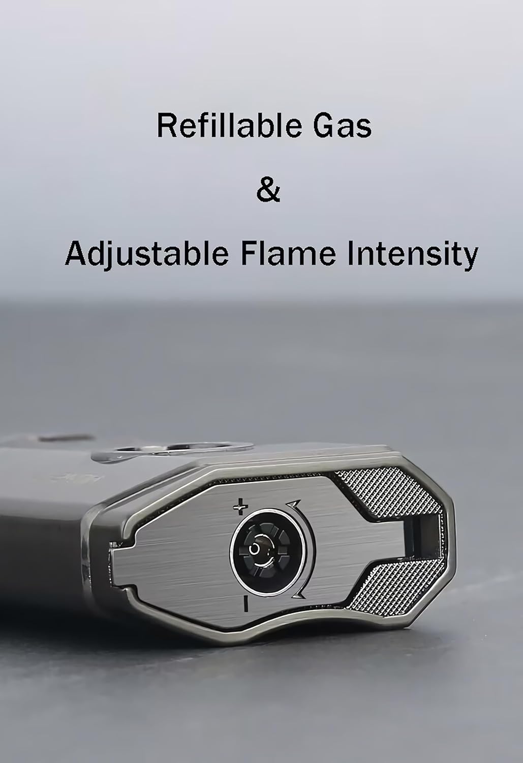 Honest Triple Jet Torch Cigar Lighter with Cigar Punch Rest Holder, Windproof Butane Lighter Refillable - Butane Not Included,Box Included