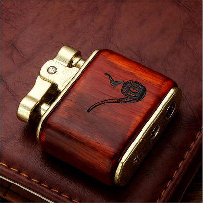 Honest Windproof Vintage Antique Trench Lighter, Old-Fashioned Refillable Metal Kerosene Lighters, Rocker Arm Petrol Oil Ignition and Adjustable Soft Flame Best Gift for to Father Husband