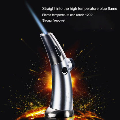 Honest Portable Spray Gun Adjustable Flame Size in One Hand Butane Torch Refillable Cigar Straight Into the Fixed Flame Lighter Continuous Flame Lock