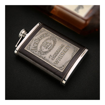 Honest Genuine 304 Stainless Steel Hip Flask Portable Outdoor 8oz Liquor Flask Russian Style Premium Quality