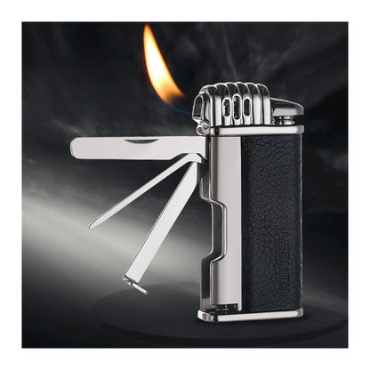 Honest Premium Multifunction Lighter Windproof Retro Refillable Flame Classic Vintage Gift for Men