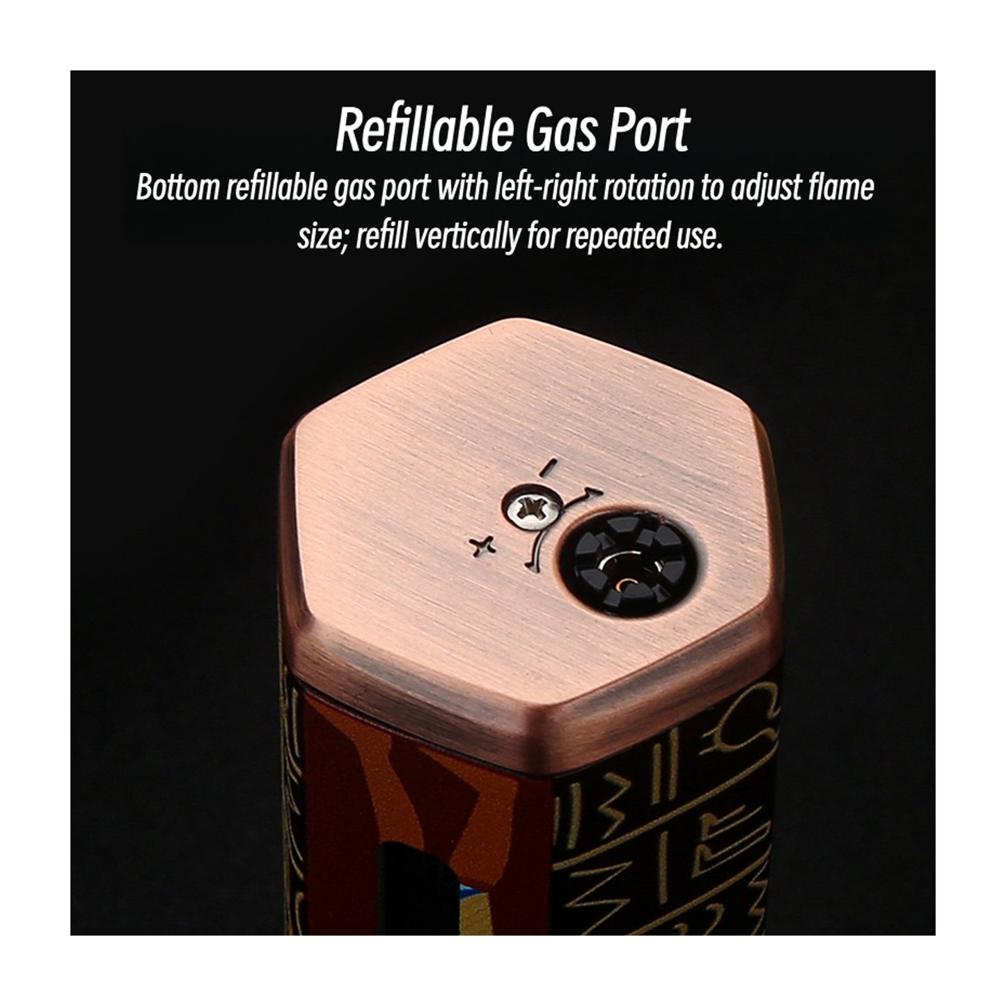 Honest Vintage Refillable Butane Jet Flame Metal Lighter Luxury Creative Personalized Gift for Boyfriend