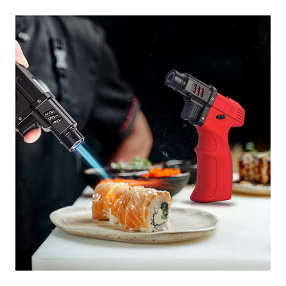 Honest Butane Torch Lighter – Adjustable Gun Torch with Flame Lock for Cooking, Camping, Home Use, Cigar Lighting, and Welding