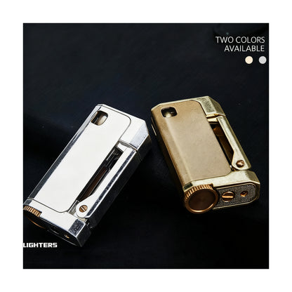 Honest Retro Kerosene Lighter Fire On Three Sides Copper Heavy Duty Vintage Windproof Oil Lighter Wit Gift Box (No Fuel)