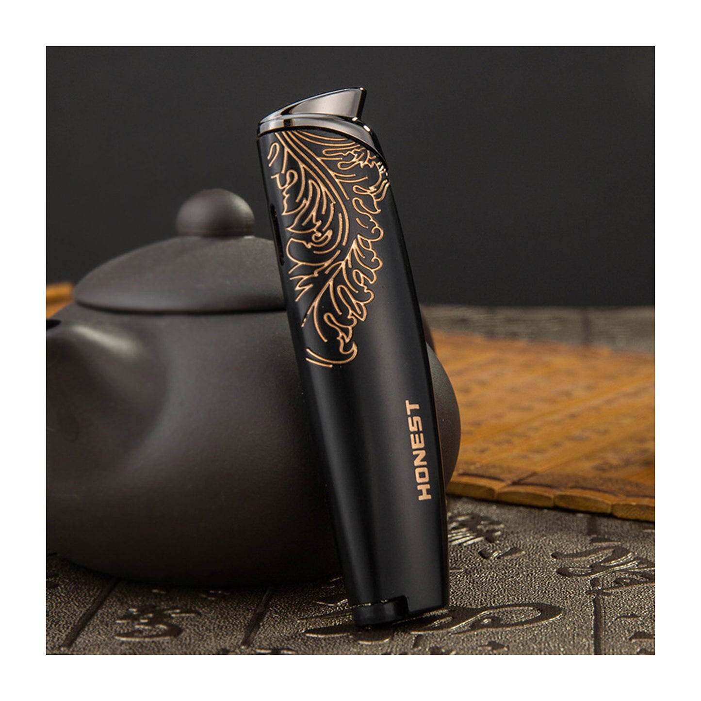 HONEST Original Creative Windproof Jet Flame Lighter Refillable Butane Outdoor Torch Lighter