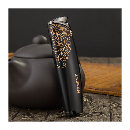 HONEST Original Creative Windproof Jet Flame Lighter Refillable Butane Outdoor Torch Lighter