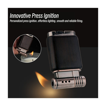 Honest New Sandalwood Gas Lighter Creative Retro Vintage Metal  Style Lighter Gift