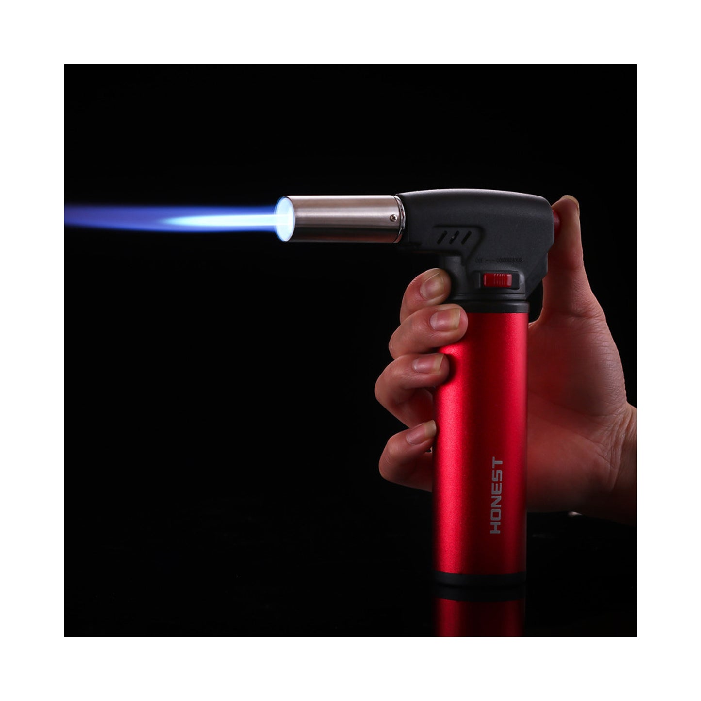HONEST Baicheng Jet Flame Lighter – Creative Outdoor Metal Gas Torch Lighter for BBQ and Fire Starting