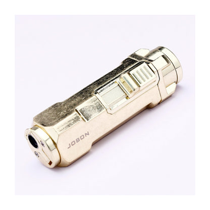 Metal Triple Jet Flame Windproof Refillable Lighter with Built-in Punch Tool