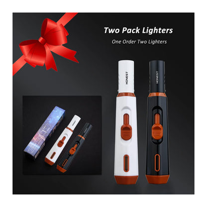 Refillable Butane Torch Lighter – Single Jet Flame for Candles, Grills, BBQ, and Camping (Gas Not Included)