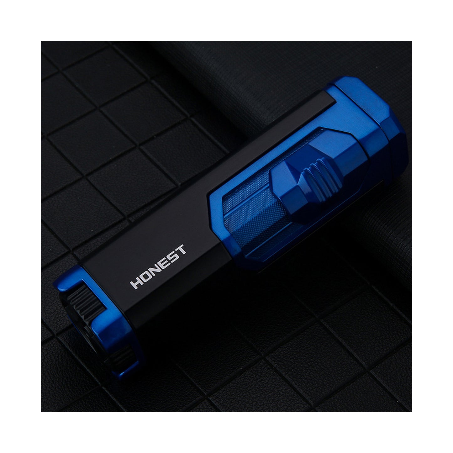 Honest Refillable Windproof Lighter, Quad Jet Flame Metal Igniter for Business Gifts & Cross-Border Promotion