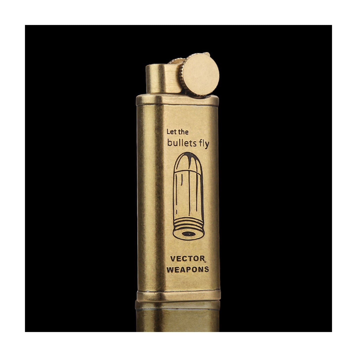Honest Vintage Brass Refillable Butane Lighter Windproof Metal Flint Wheel Gas Lighter for Daily Use and Collection