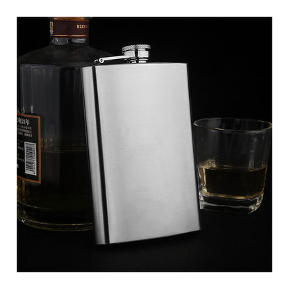 Honest Fashion High-End 6oz Stainless Steel Flask Portable Outdoor Pocket Liquor Flask Thickened 304 Stainless Steel Alcohol Flask