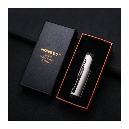 Honest Windproof Jet Flame Lighter Creative Gift Outdoor Mini Portable Refillable Gas Lighter Smoking Accessory